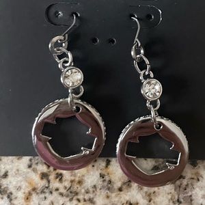 Harley Davidson Earrings - Circle with B/S